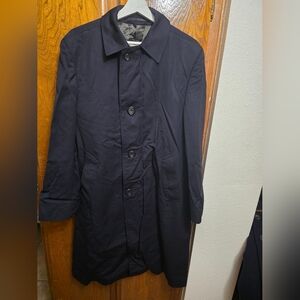 Aquascutum Of London Aqua 5 100% Wool Trench Coat Size 38 Reg.